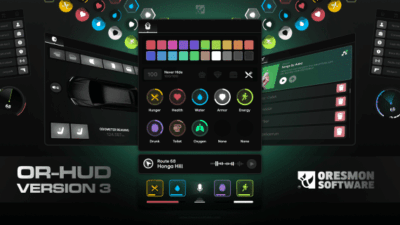 FREE 0R-HUD V3 (11 Status Hud,  10 Speedometer)