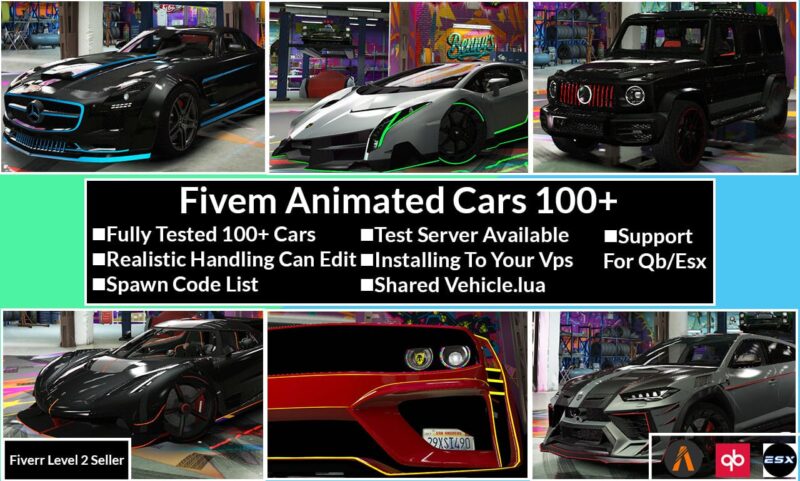 Animated Car Pack with 100 Cars - Image 2