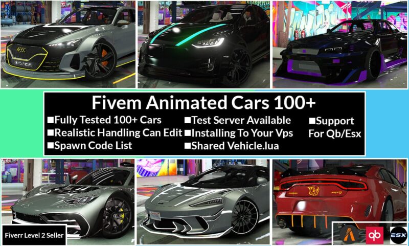 Animated Car Pack with 100 Cars - Image 3