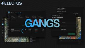 Electus Gangs management UI for a FiveM gang and territory script